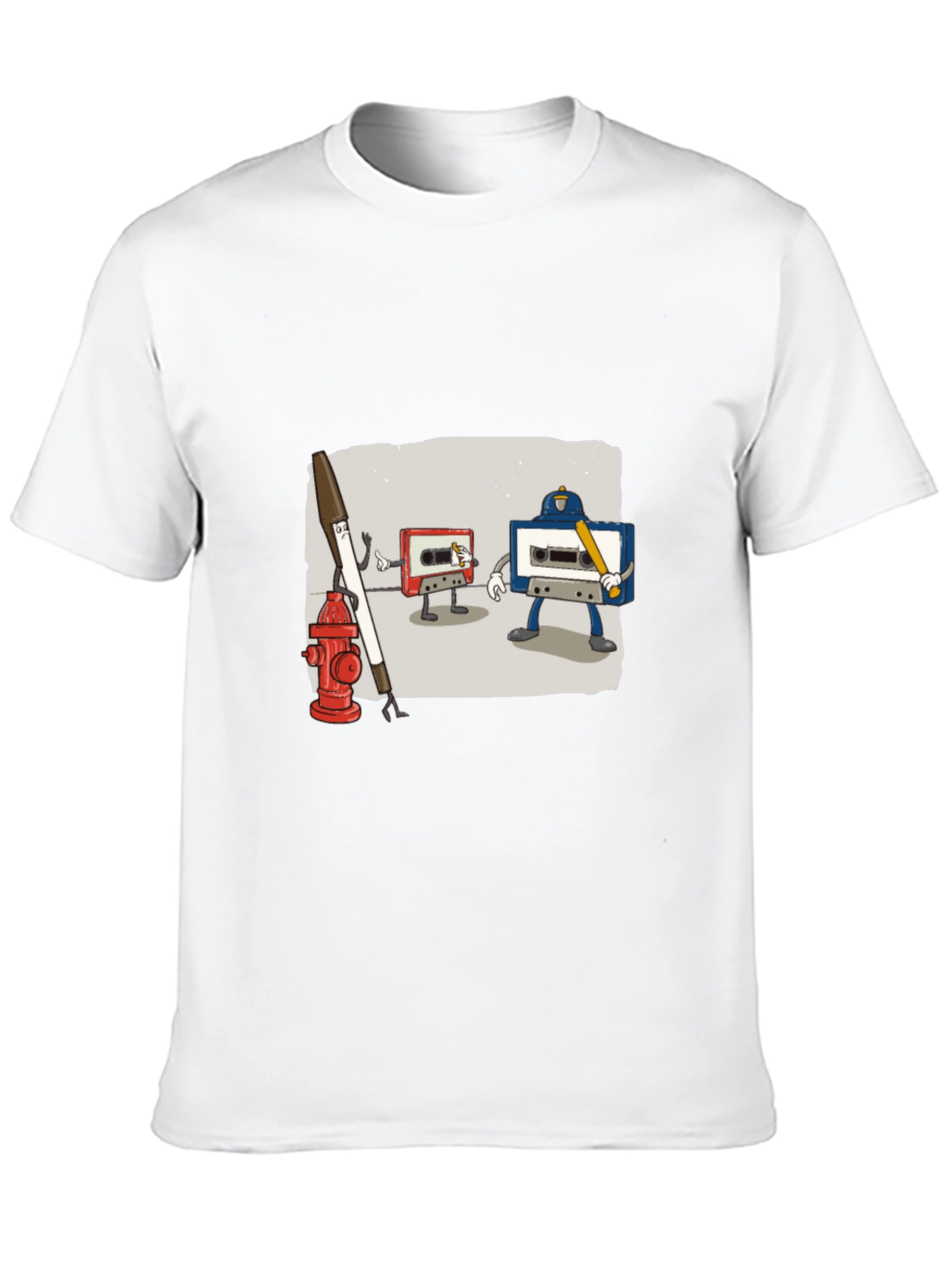 Cassette Tape Street Fight T-Shirt