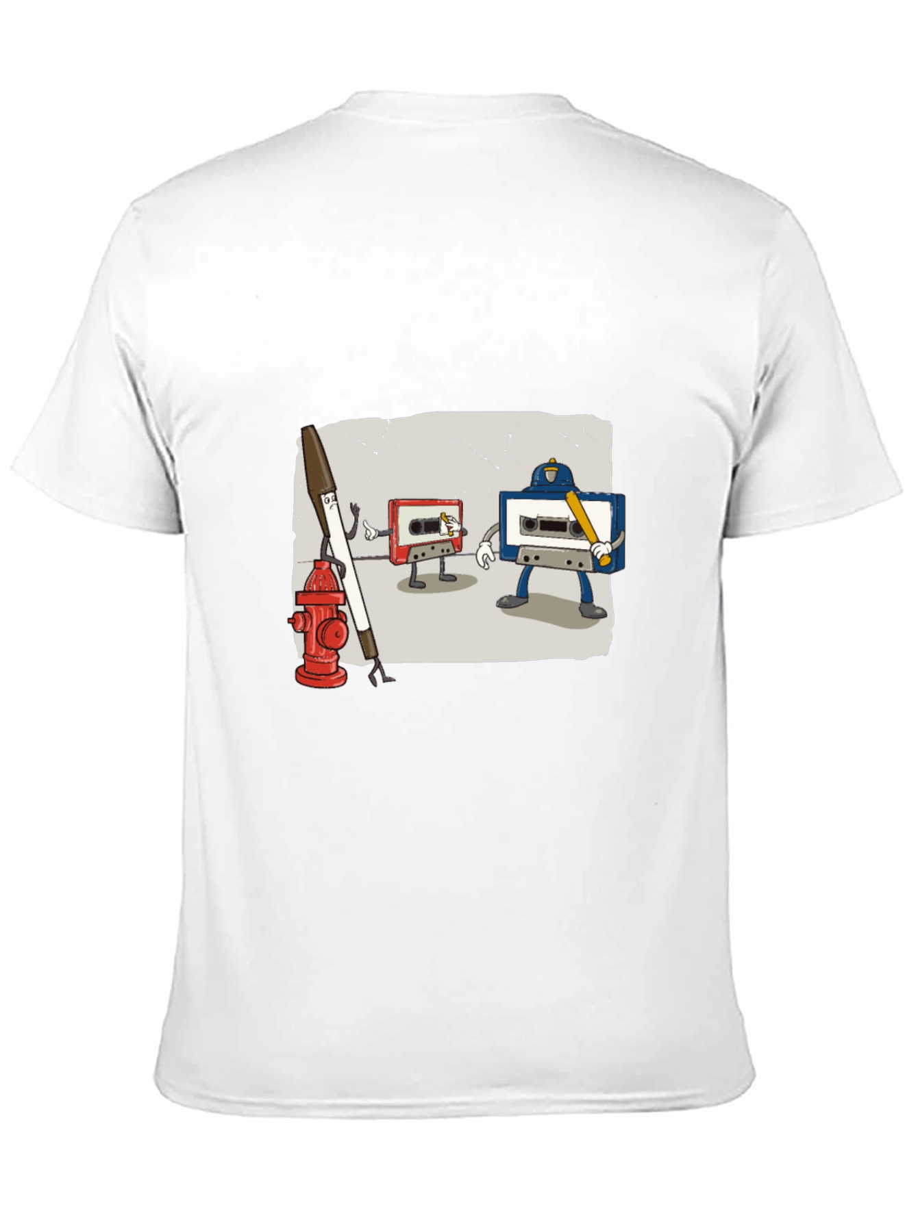 Cassette Tape Street Fight T-Shirt