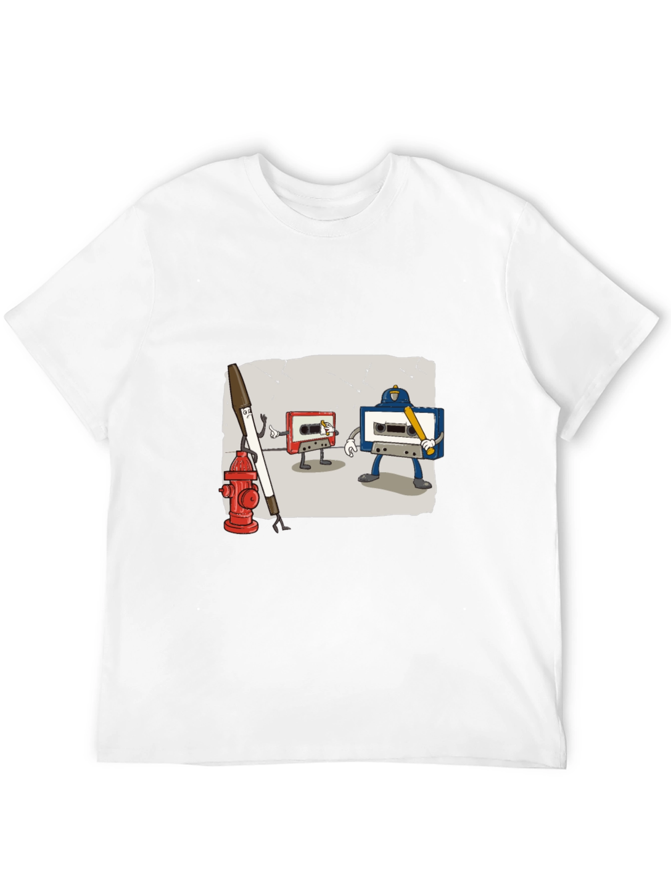 Cassette Tape Street Fight T-Shirt