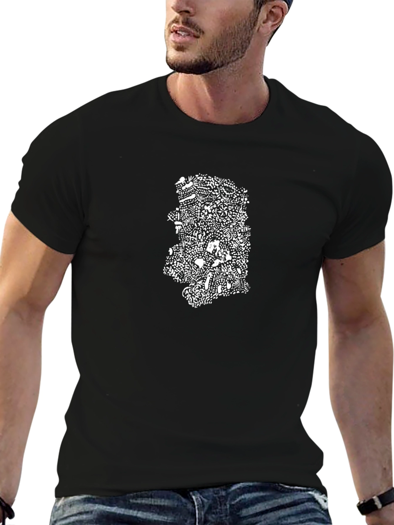 Abstract Doodle Graphic Tee