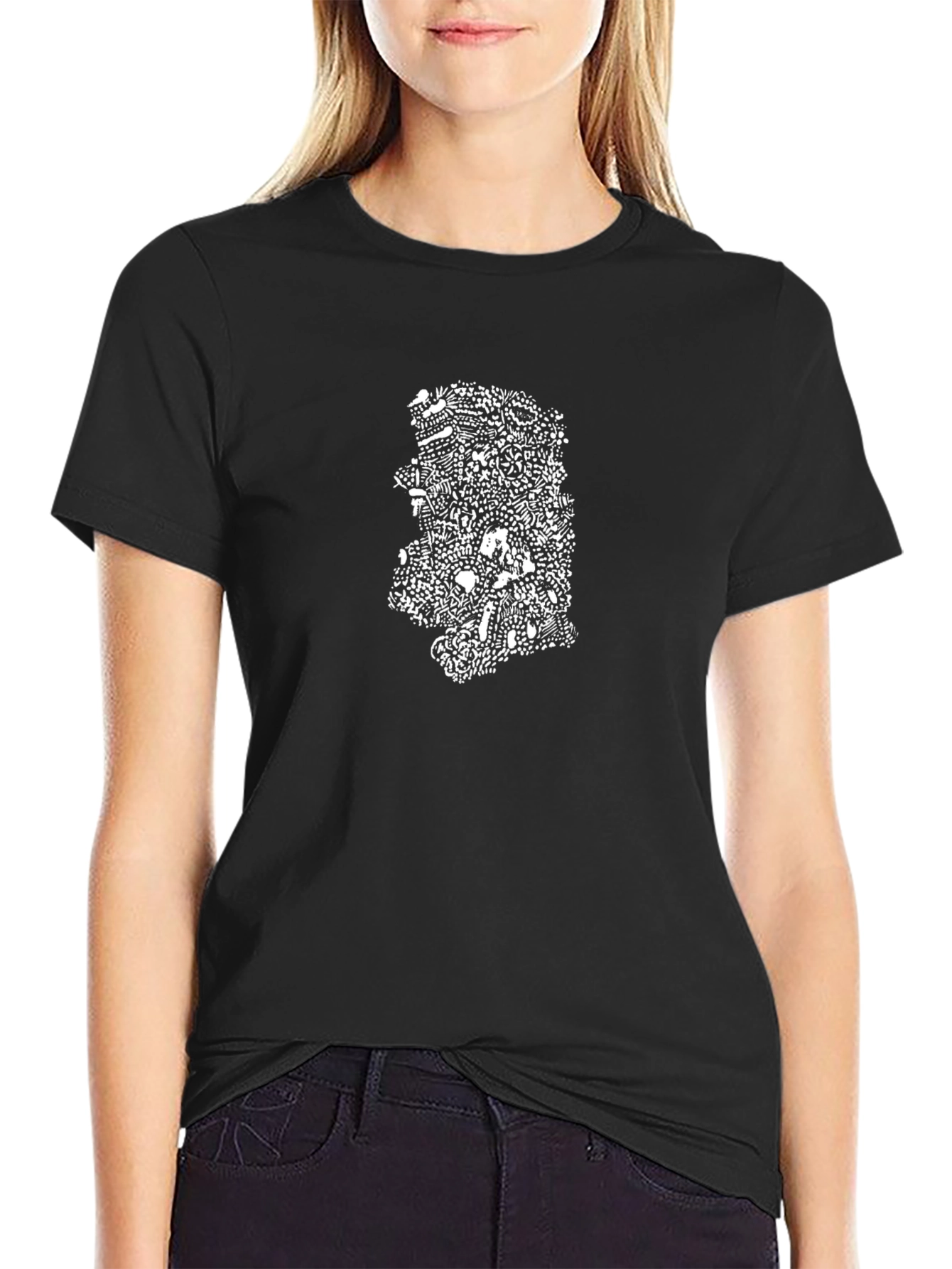 Abstract Doodle Graphic Tee