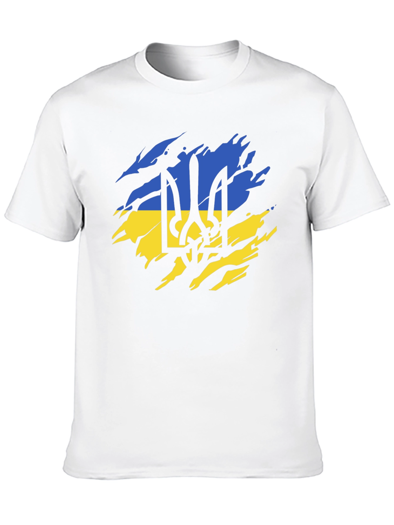 Ukraine Flag Black T-Shirt