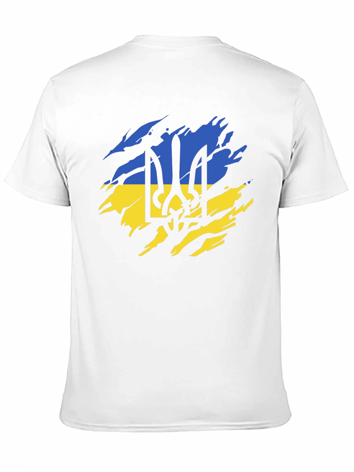 Ukraine Flag Black T-Shirt