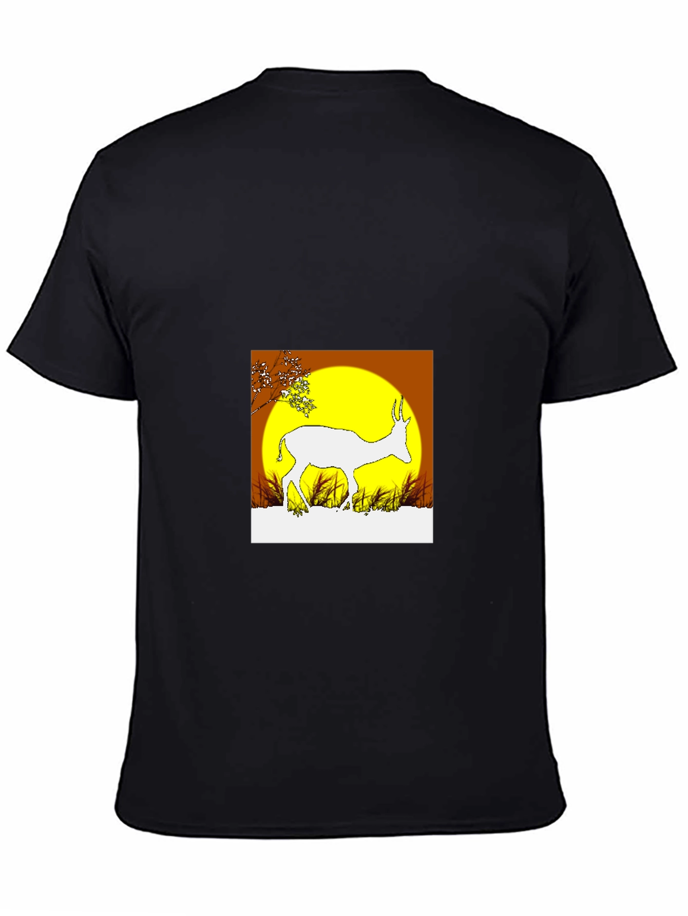Sunset Antelope Black T-Shirt
