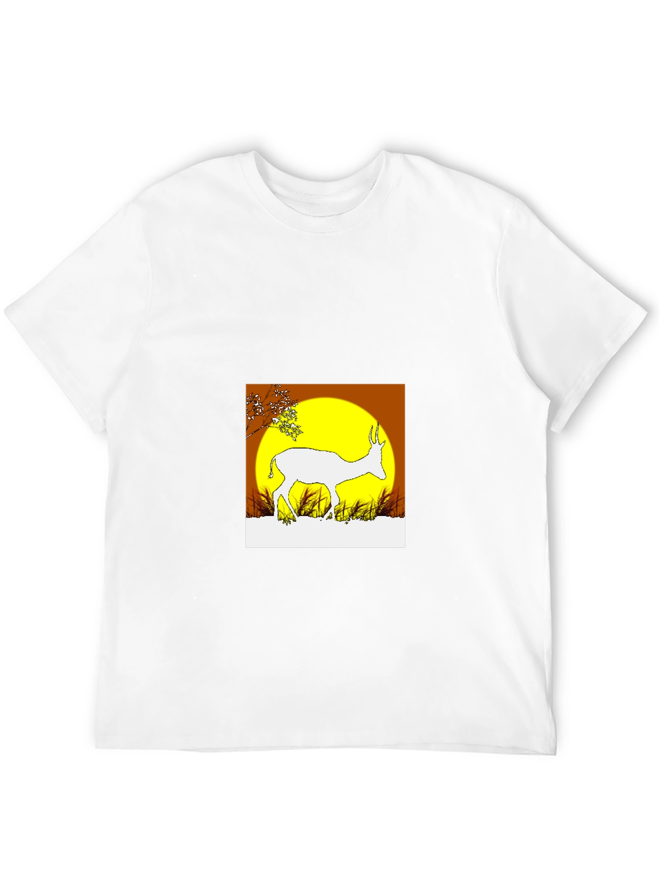 Sunset Antelope Black T-Shirt