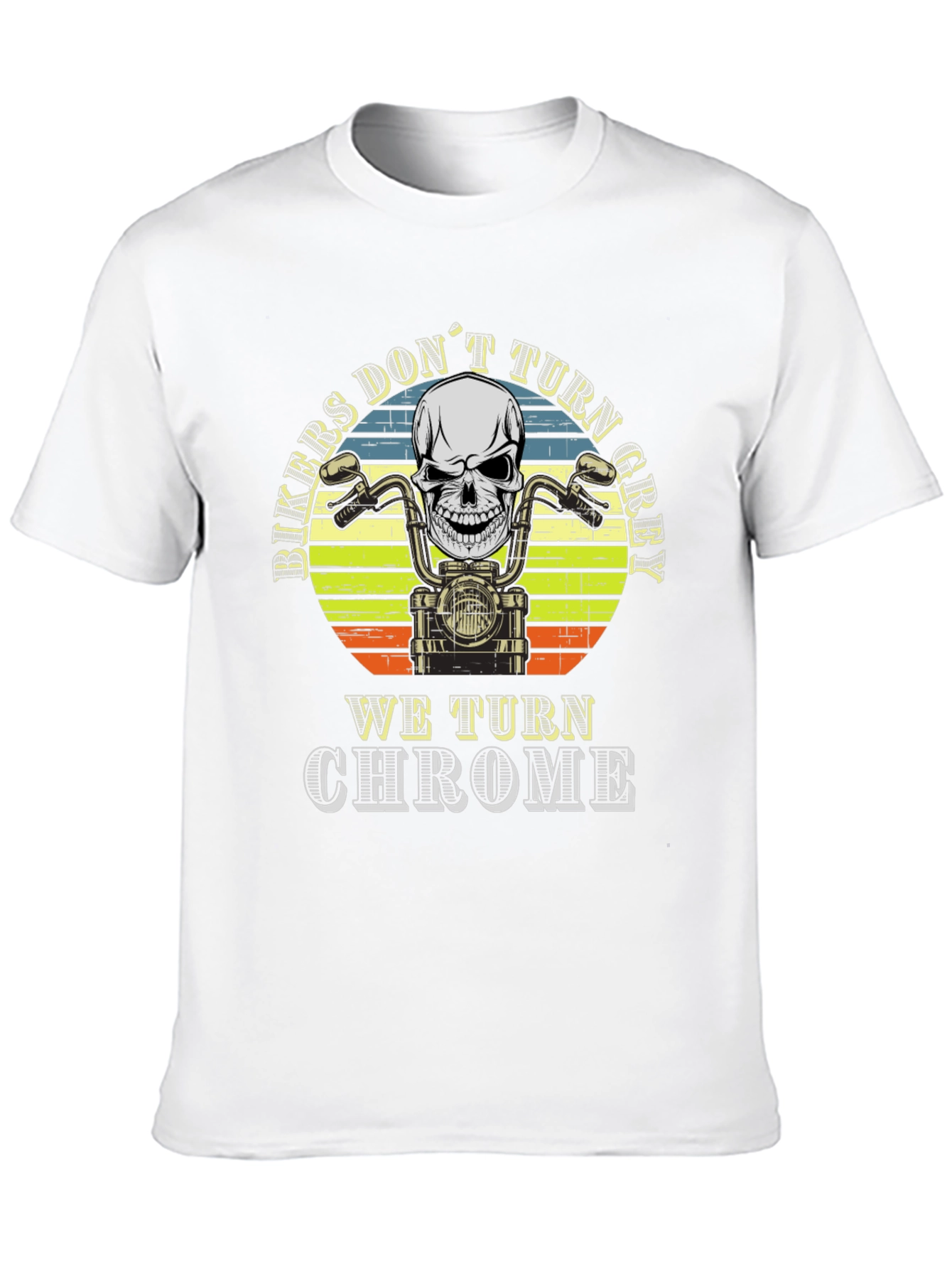 Biker Skull T-Shirt - We Turn Chrome