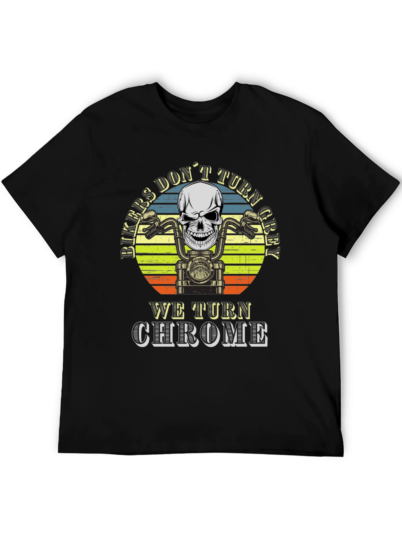 Biker Skull T-Shirt - We Turn Chrome