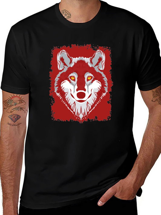 Wolf Graphic Tee - Mens Black T-Shirt