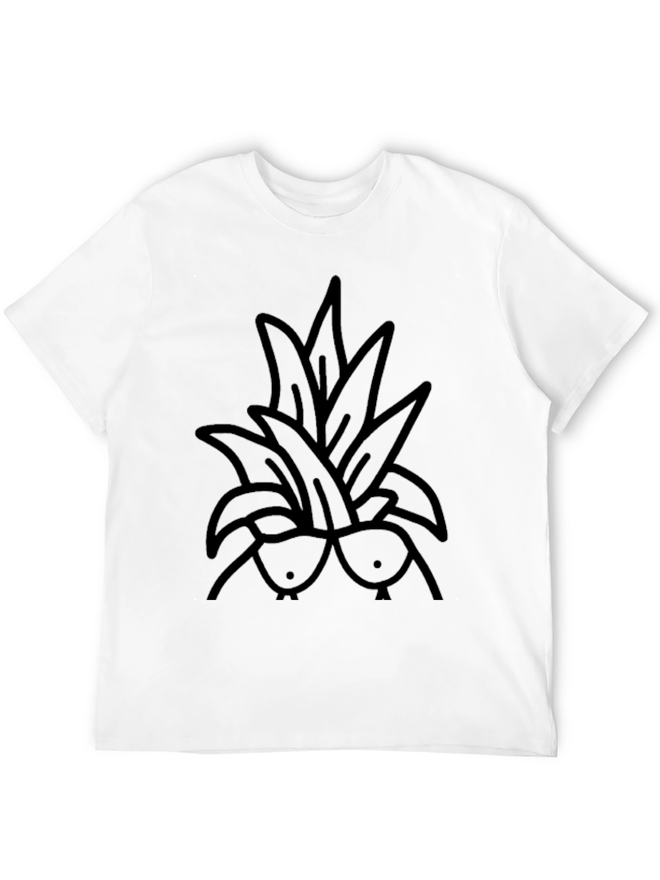 Funny Pineapple Boobies T-Shirt - Black