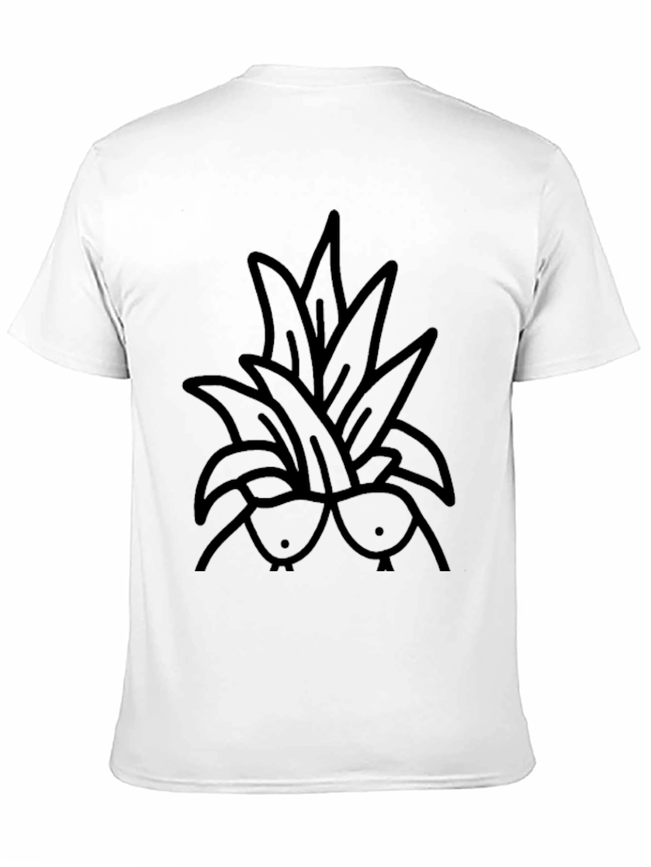 Funny Pineapple Boobies T-Shirt - Black
