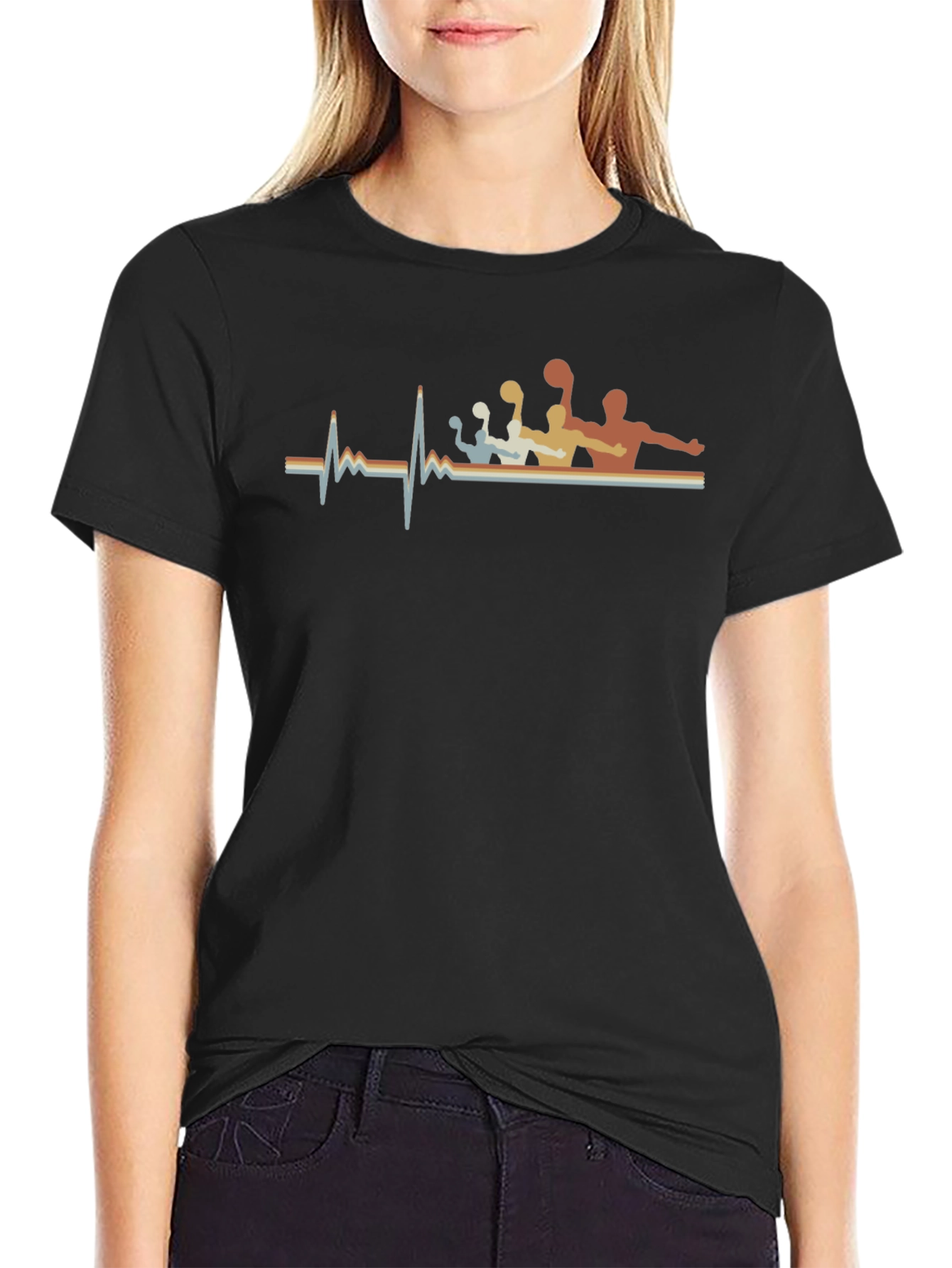 Water Polo Heartbeat Graphic Tee