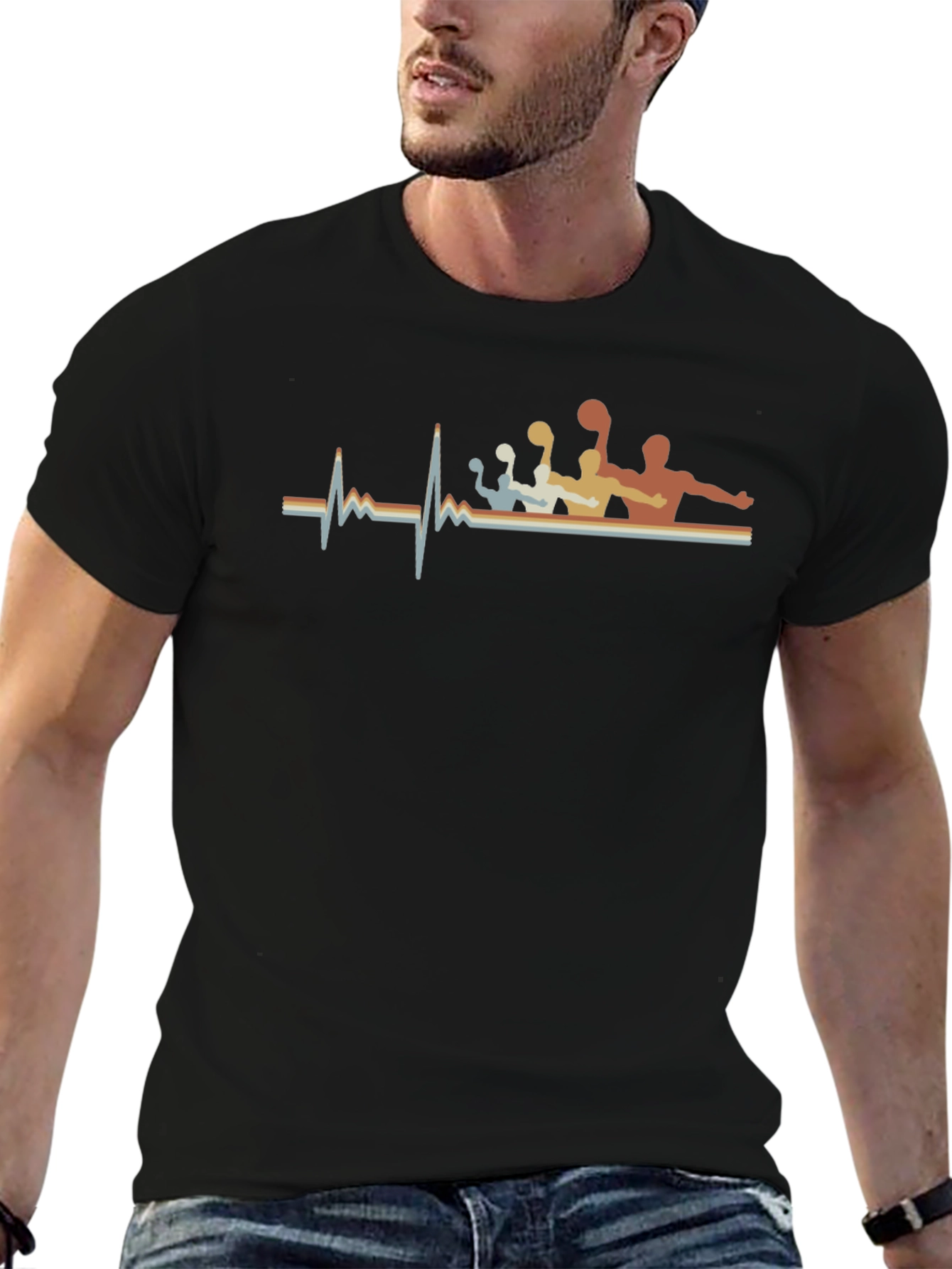 Water Polo Heartbeat Graphic Tee