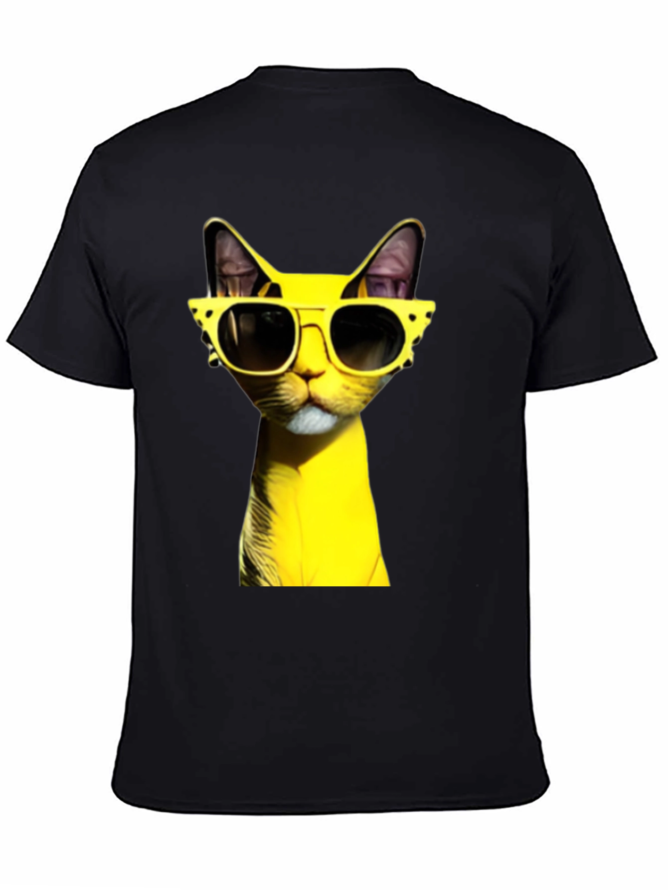 Cool Cat in Shades T-Shirt - Black