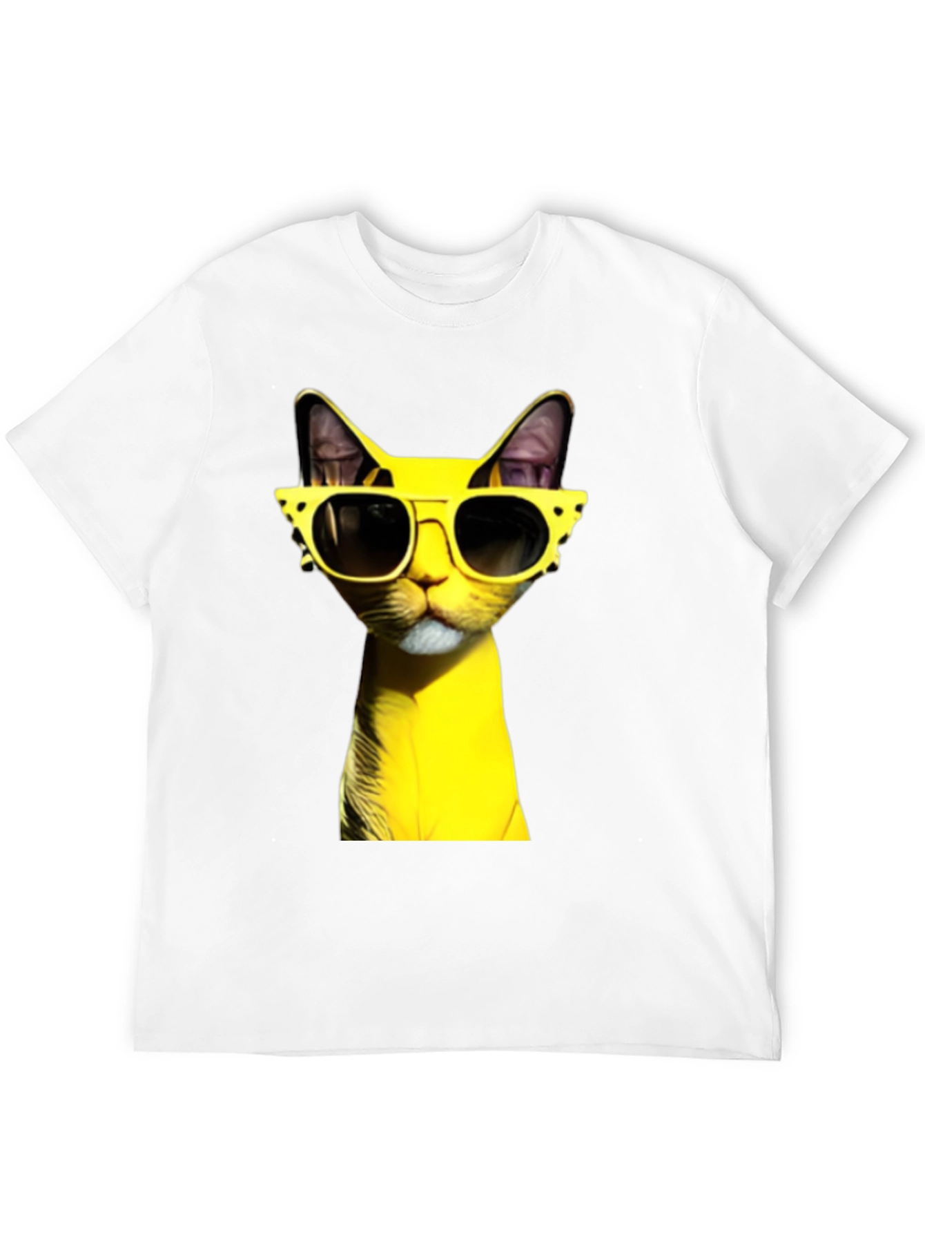 Cool Cat in Shades T-Shirt - Black