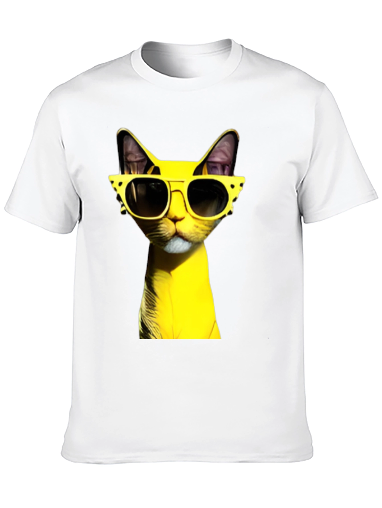 Cool Cat in Shades T-Shirt - Black