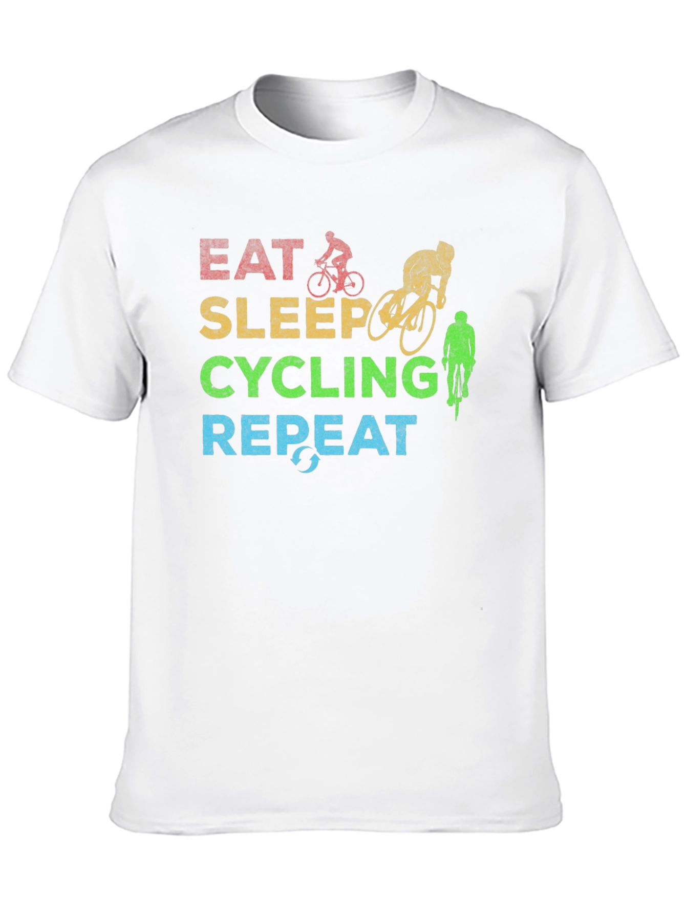 Eat Sleep Cycling Repeat Graphic Tee