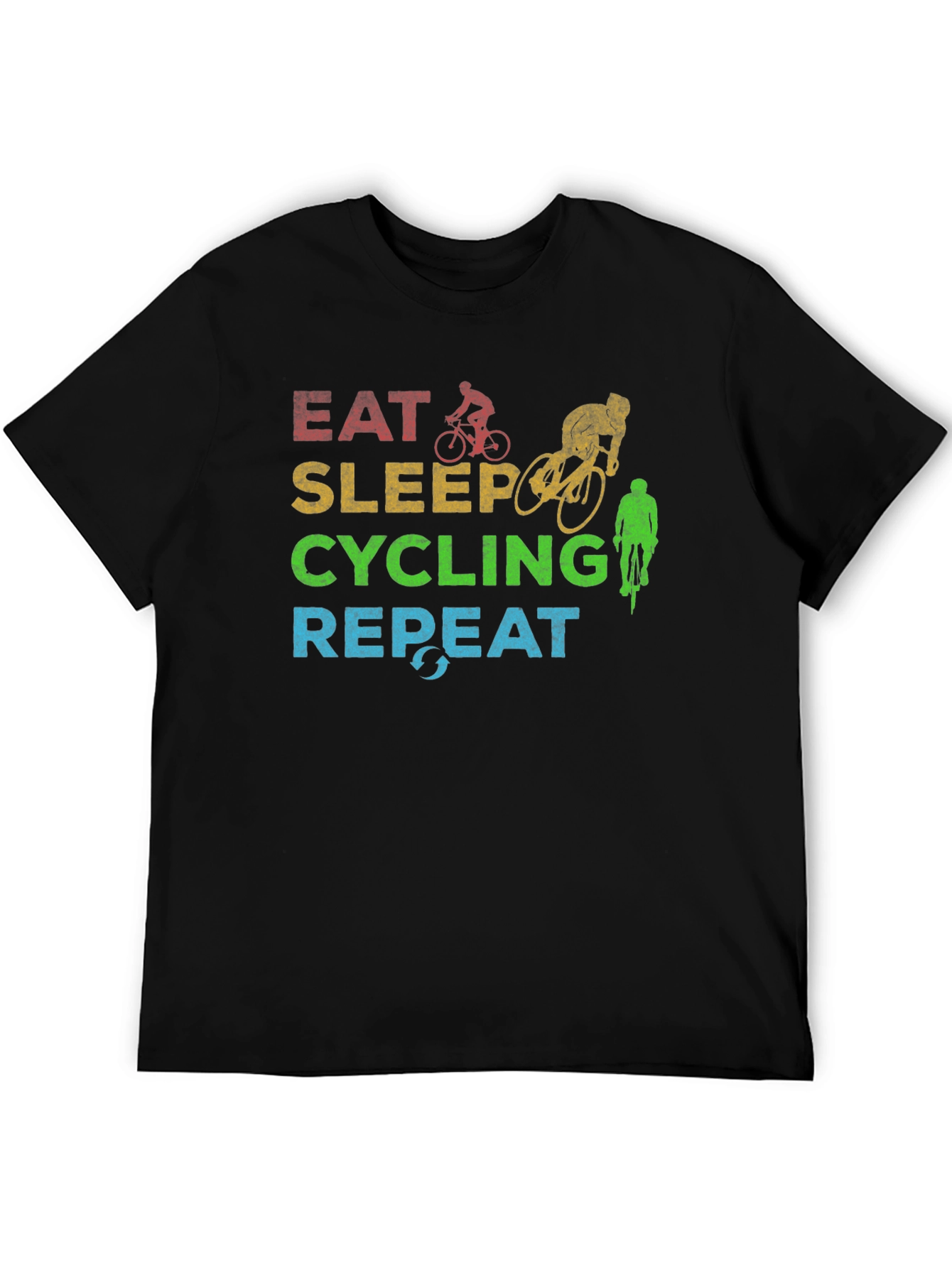 Eat Sleep Cycling Repeat Graphic Tee