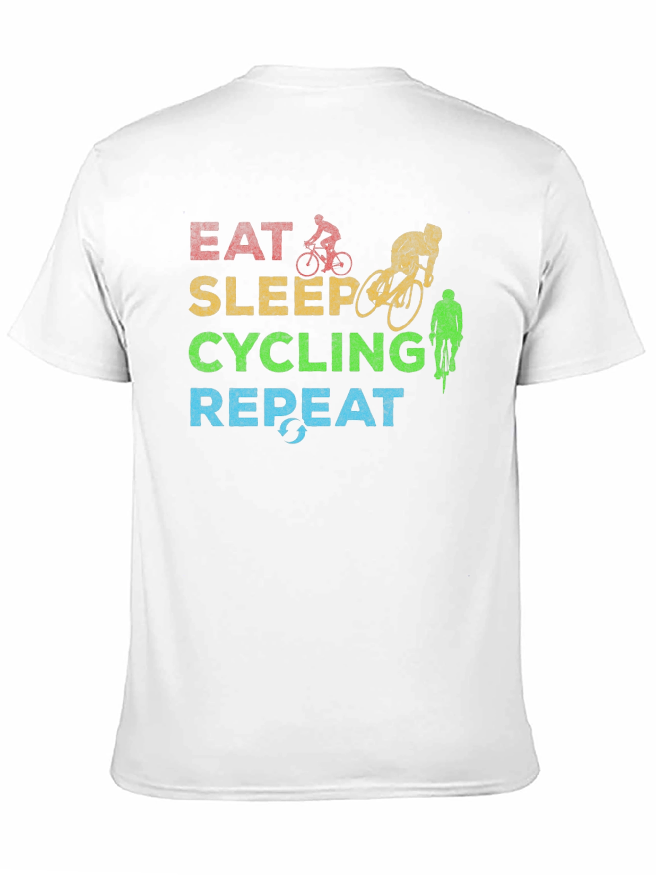 Eat Sleep Cycling Repeat Graphic Tee