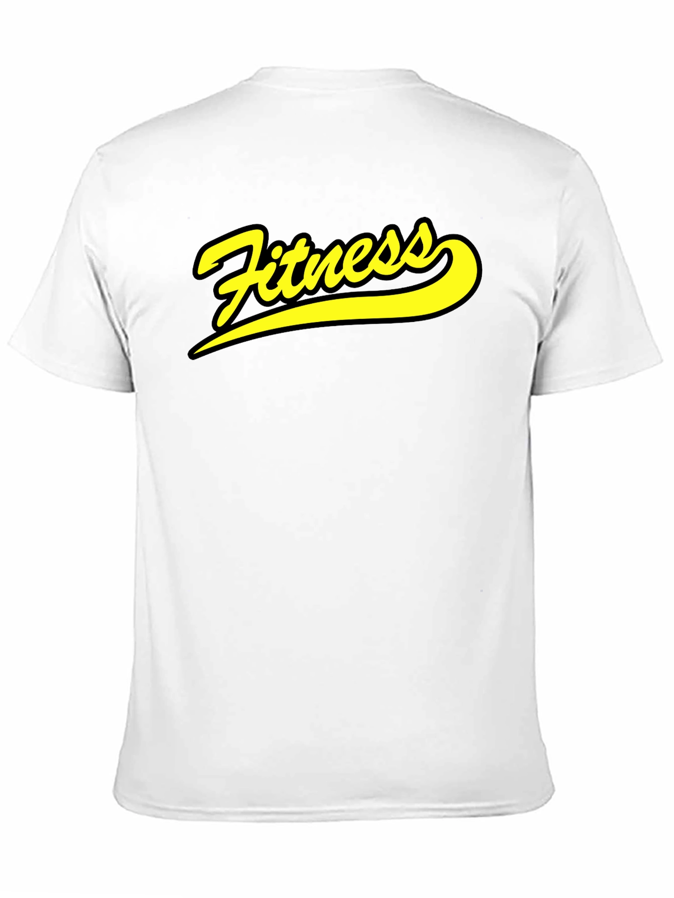 Fitness Graphic Print Crew Neck T-Shirt