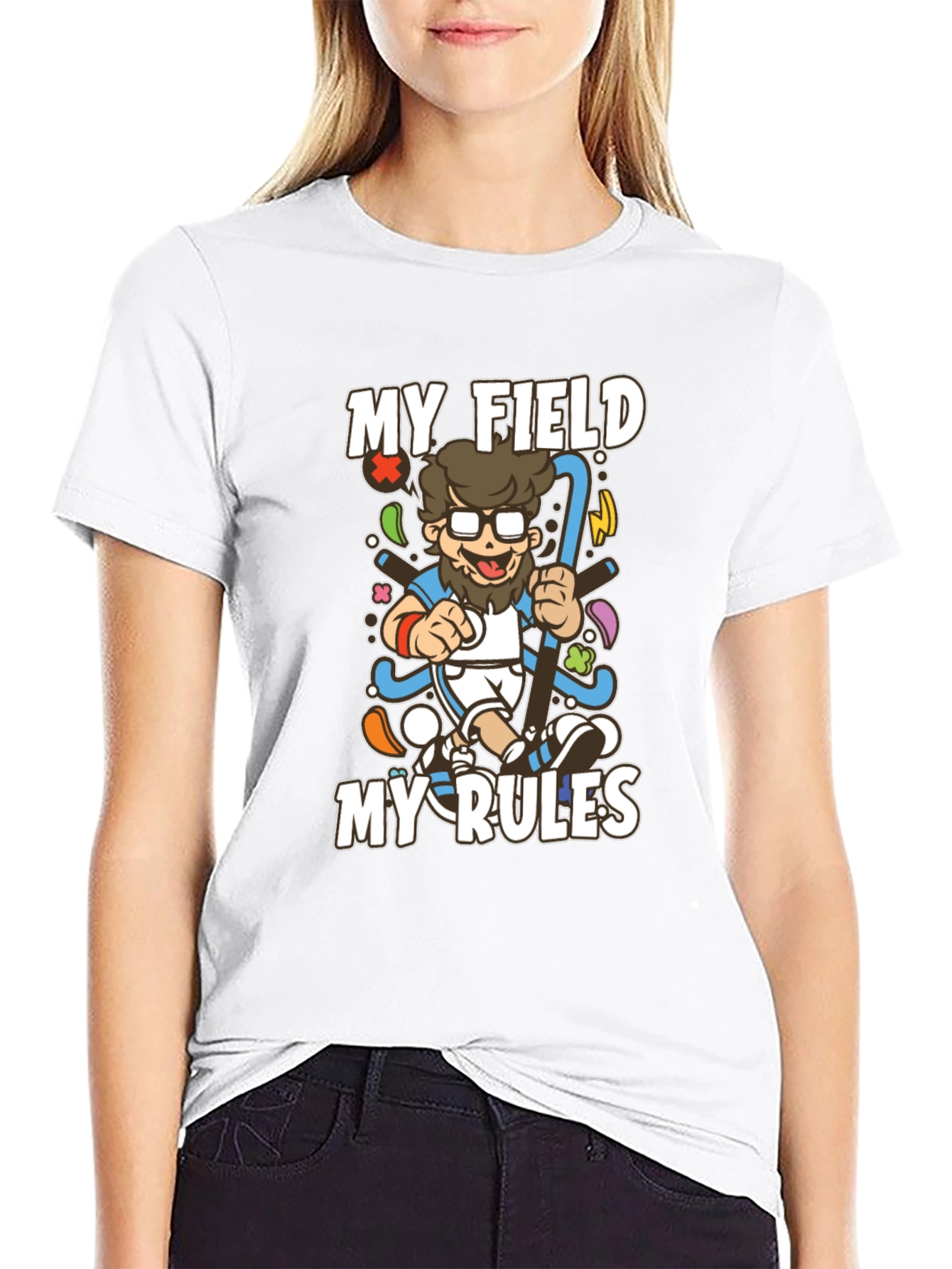 My Field My Rules Hockey Graphic T-Shirt