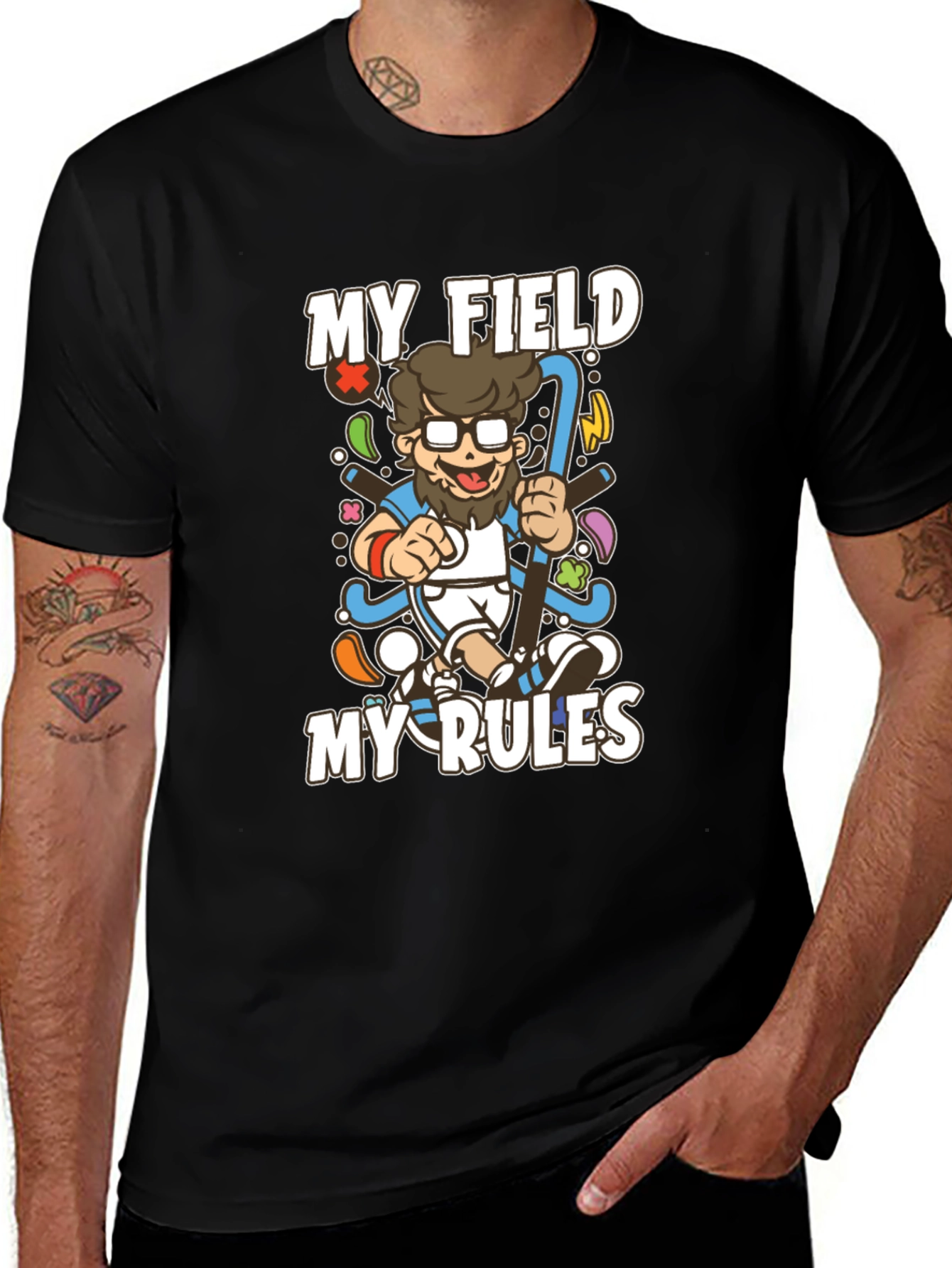 My Field My Rules Hockey Graphic T-Shirt