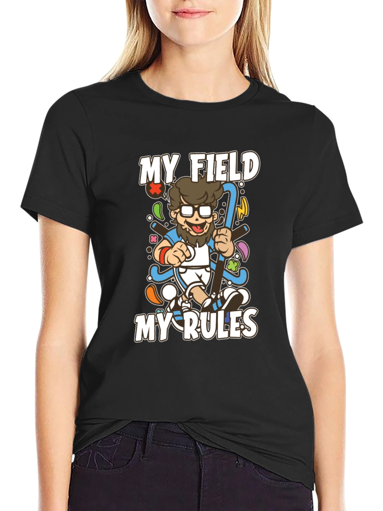 My Field My Rules Hockey Graphic T-Shirt