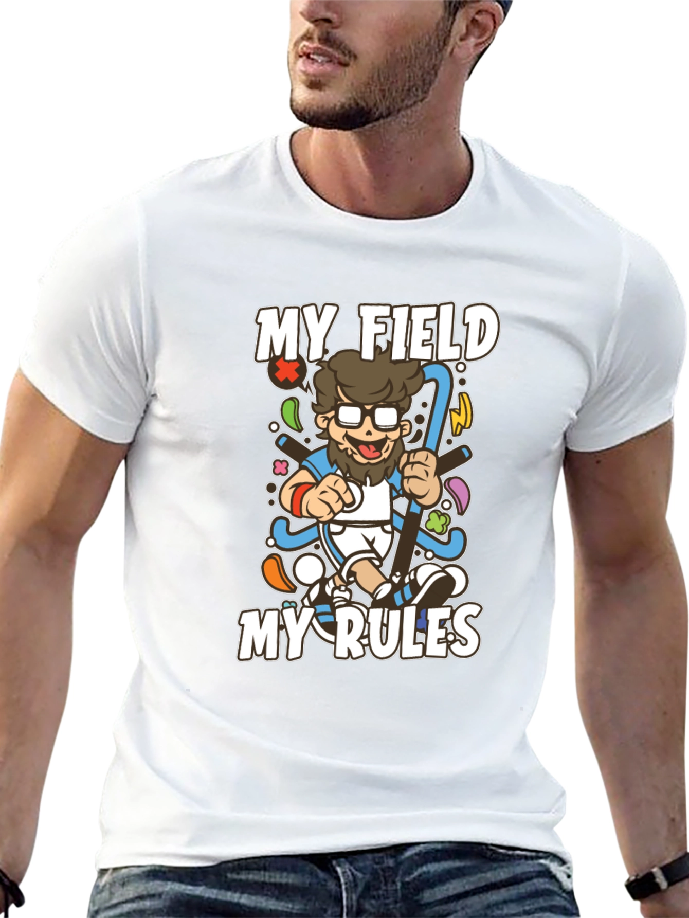 My Field My Rules Hockey Graphic T-Shirt
