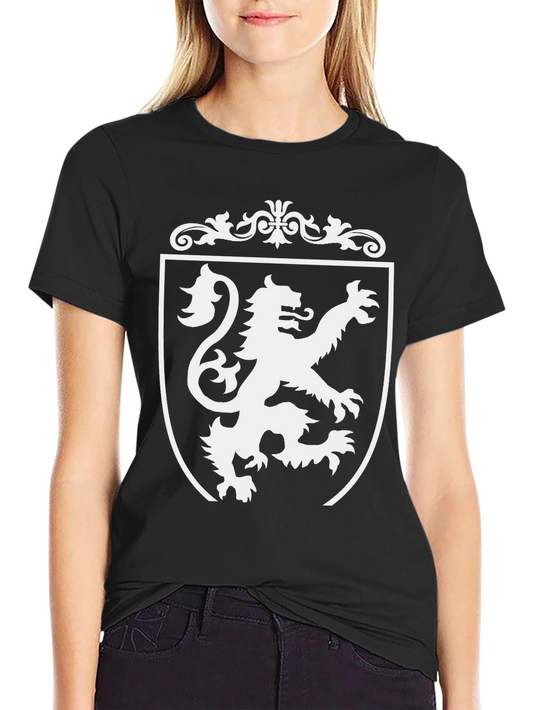Heraldic Lion Black T-Shirt