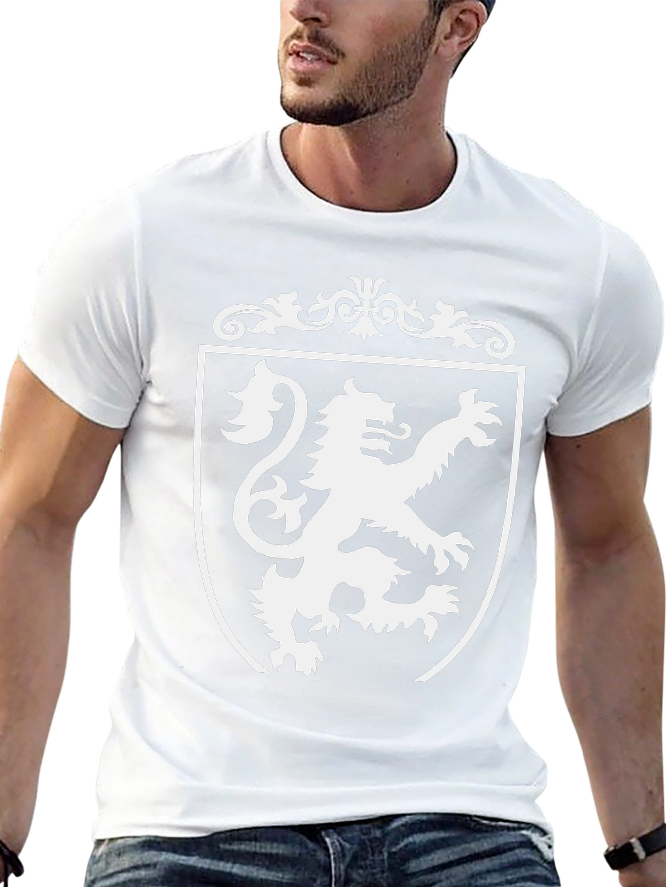 Heraldic Lion Black T-Shirt