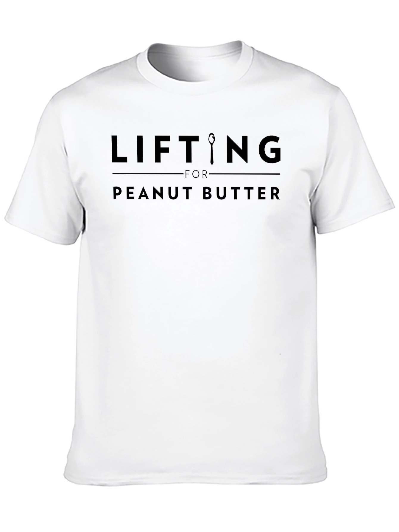 Lifting For Peanut Butter Funny Black T-Shirt