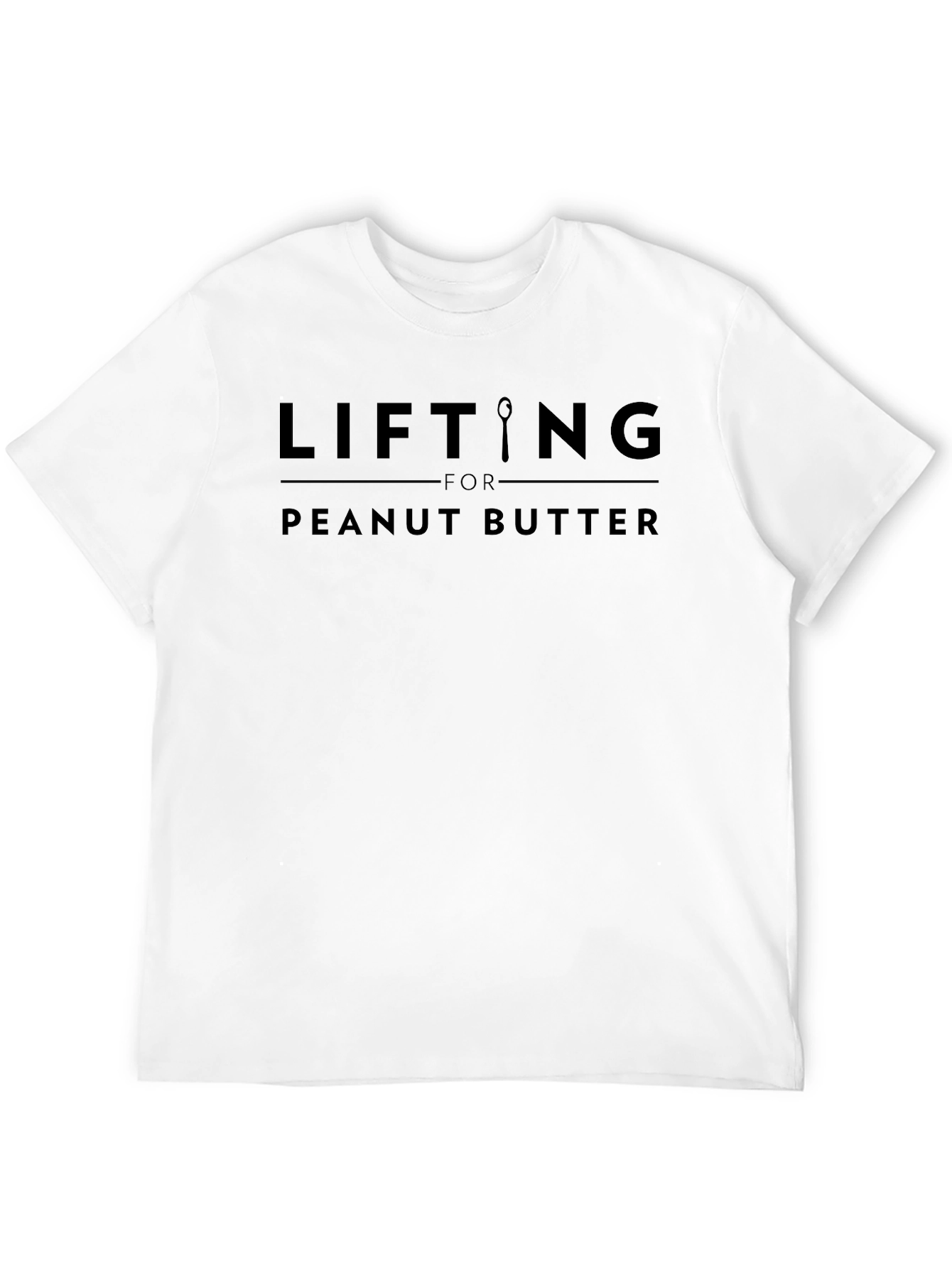 Lifting For Peanut Butter Funny Black T-Shirt