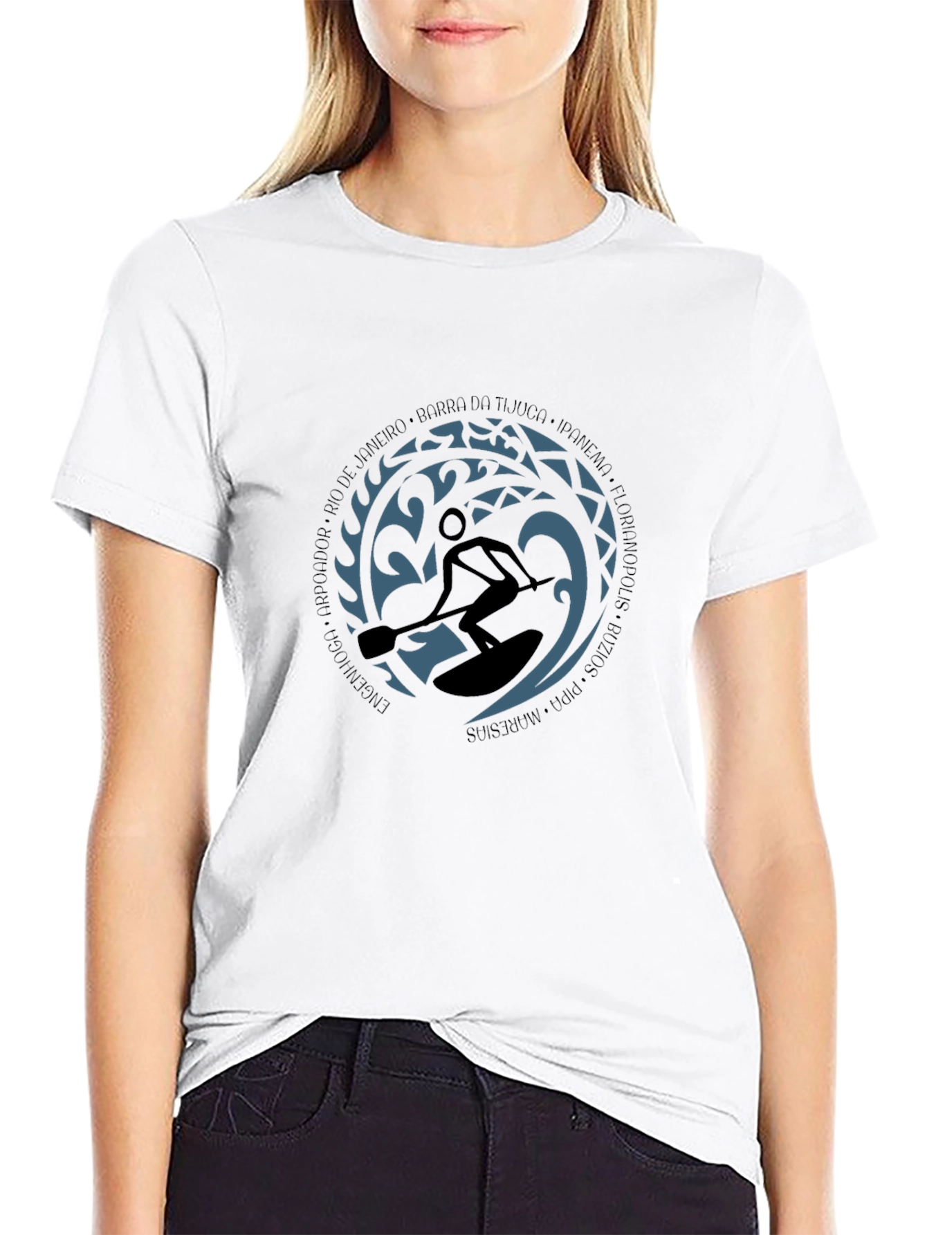 Mens Stand Up Paddle Board Graphic Tee