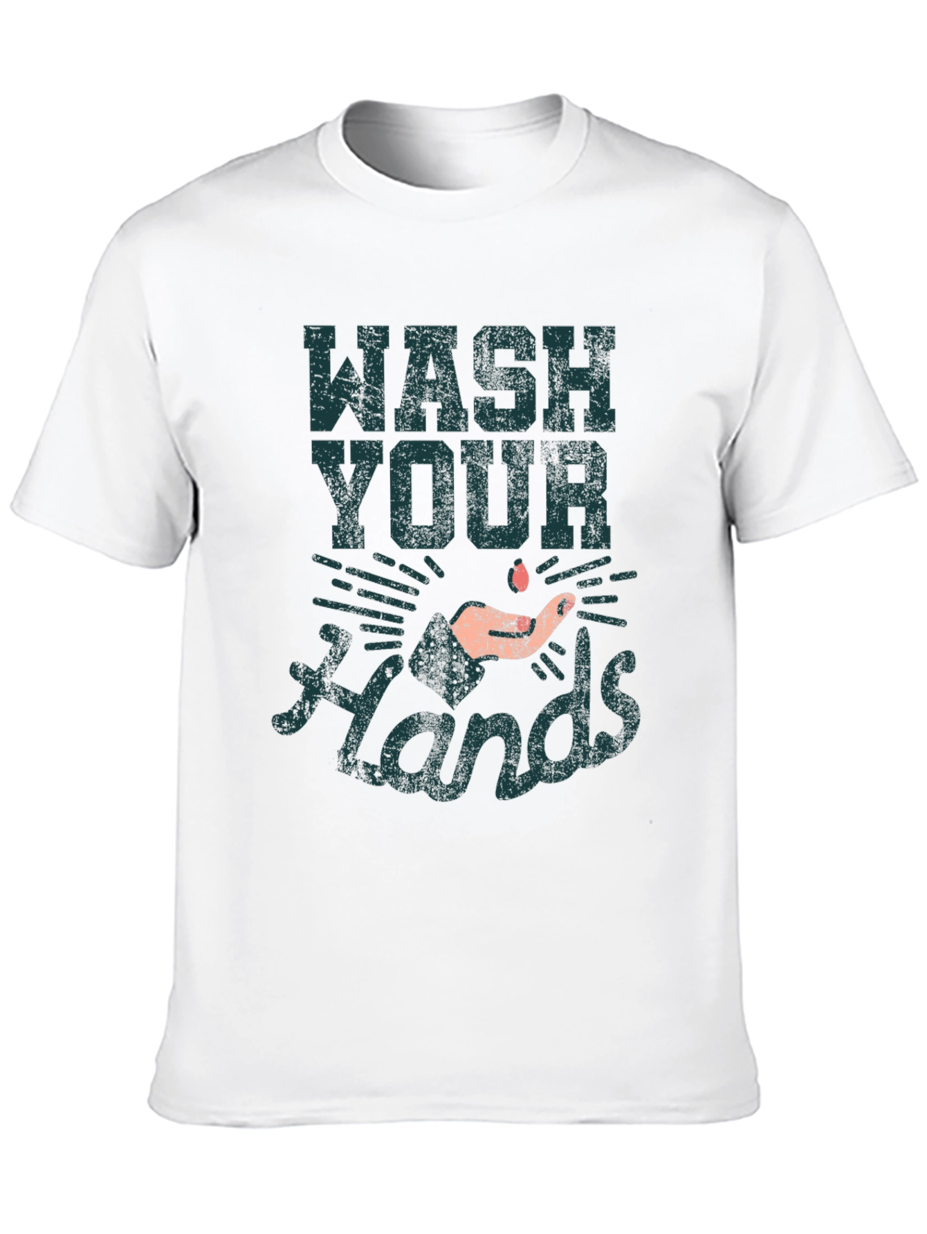 Wash Your Hands Graphic Print T-Shirt