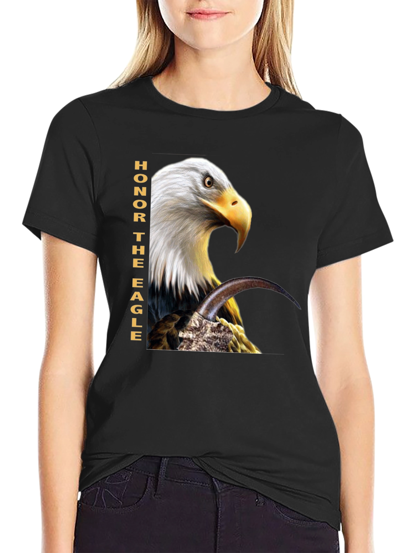 Honor The Eagle T-Shirt - Patriotic Design