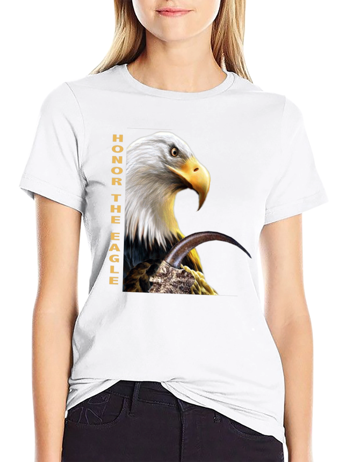 Honor The Eagle T-Shirt - Patriotic Design