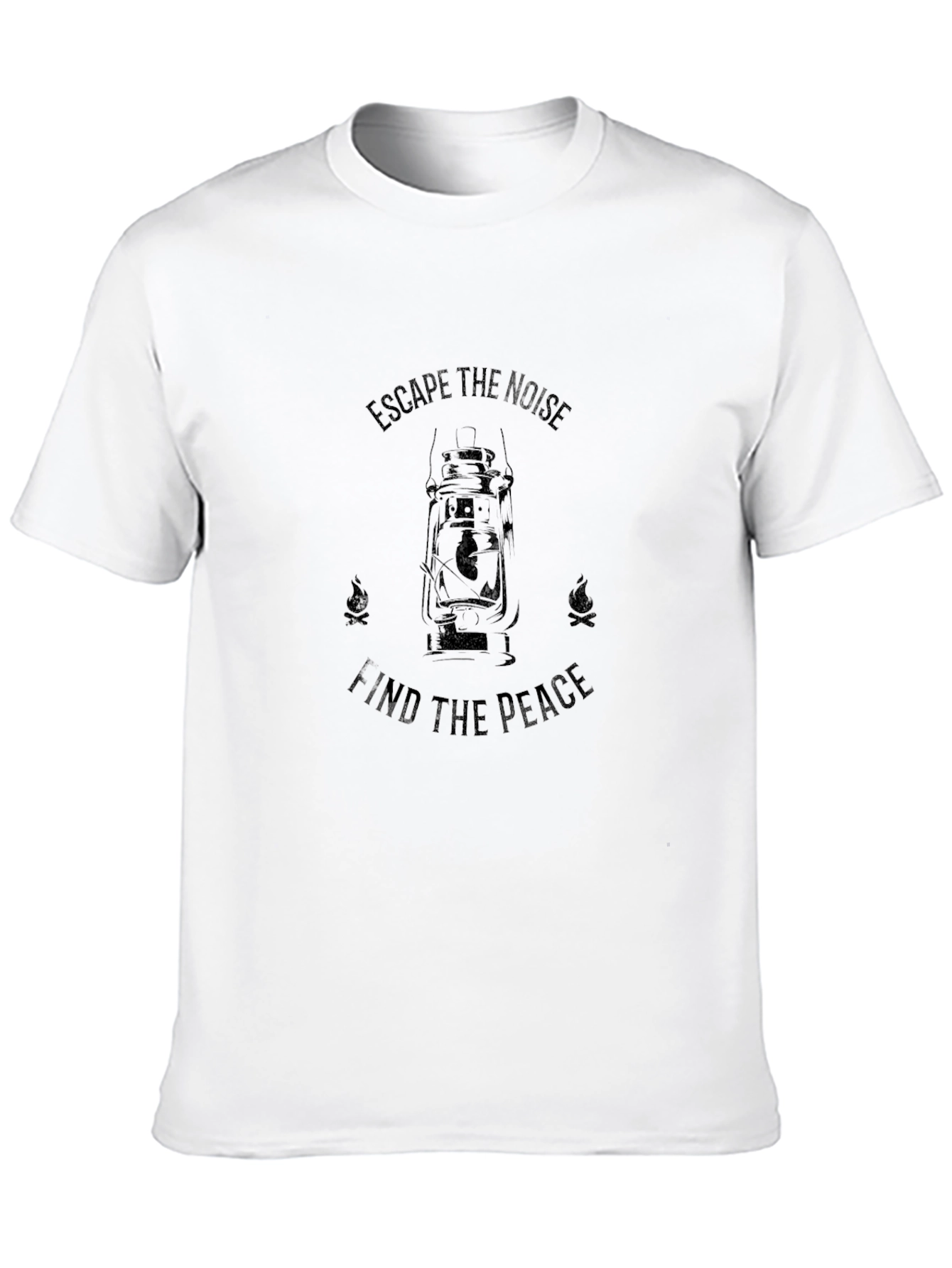 Escape the Noise Black Graphic T-Shirt
