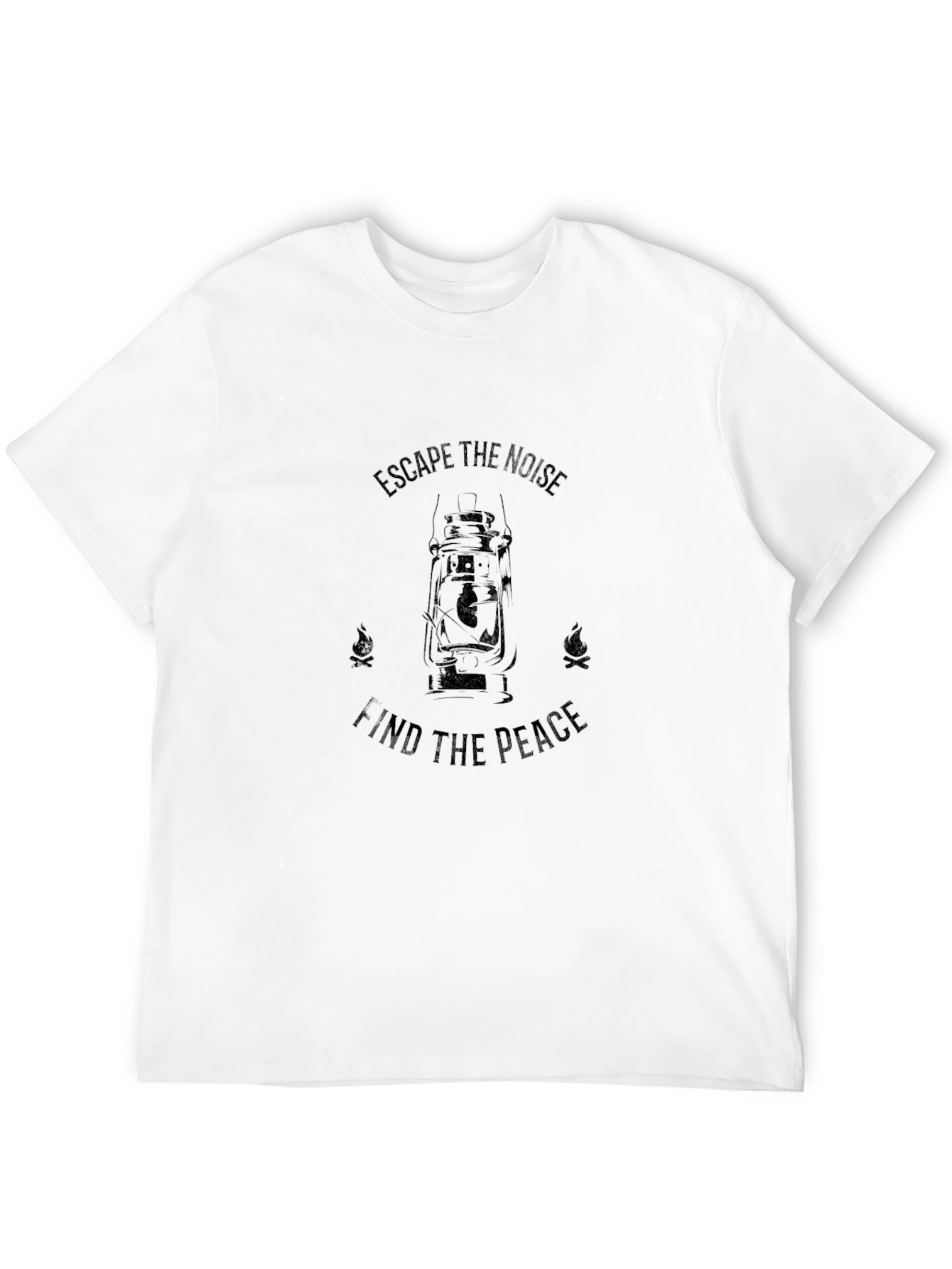 Escape the Noise Black Graphic T-Shirt