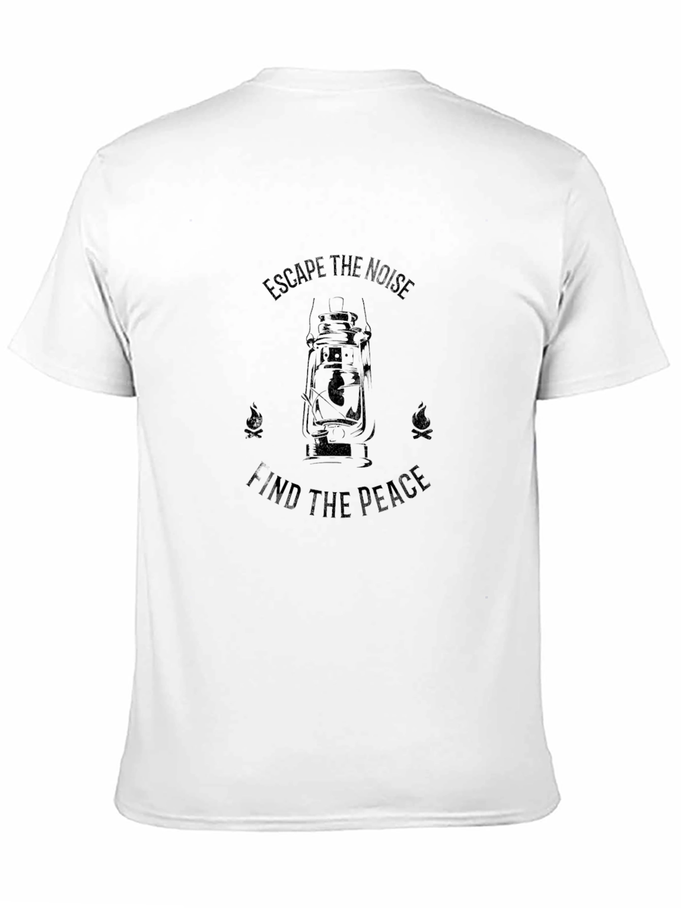 Escape the Noise Black Graphic T-Shirt