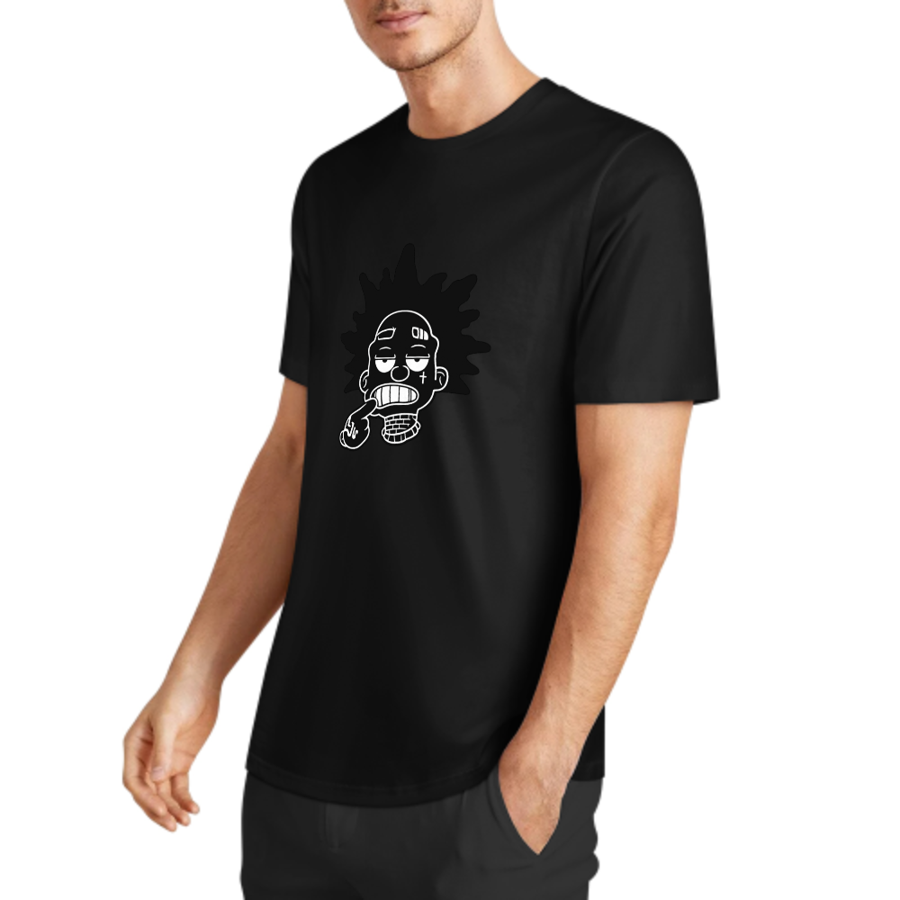 Urban Cartoon Graphic T-Shirt | Streetwear Hip-Hop Inspired Minimal Tee(z121)