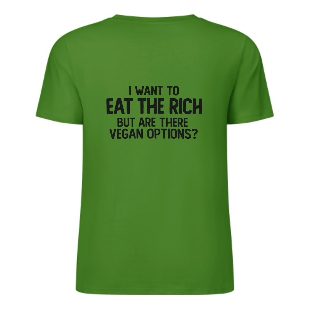 I Want To Eat The Rich Vegan Options Graphic Tee – Funny Sarcastic Statement Shirt(z135)