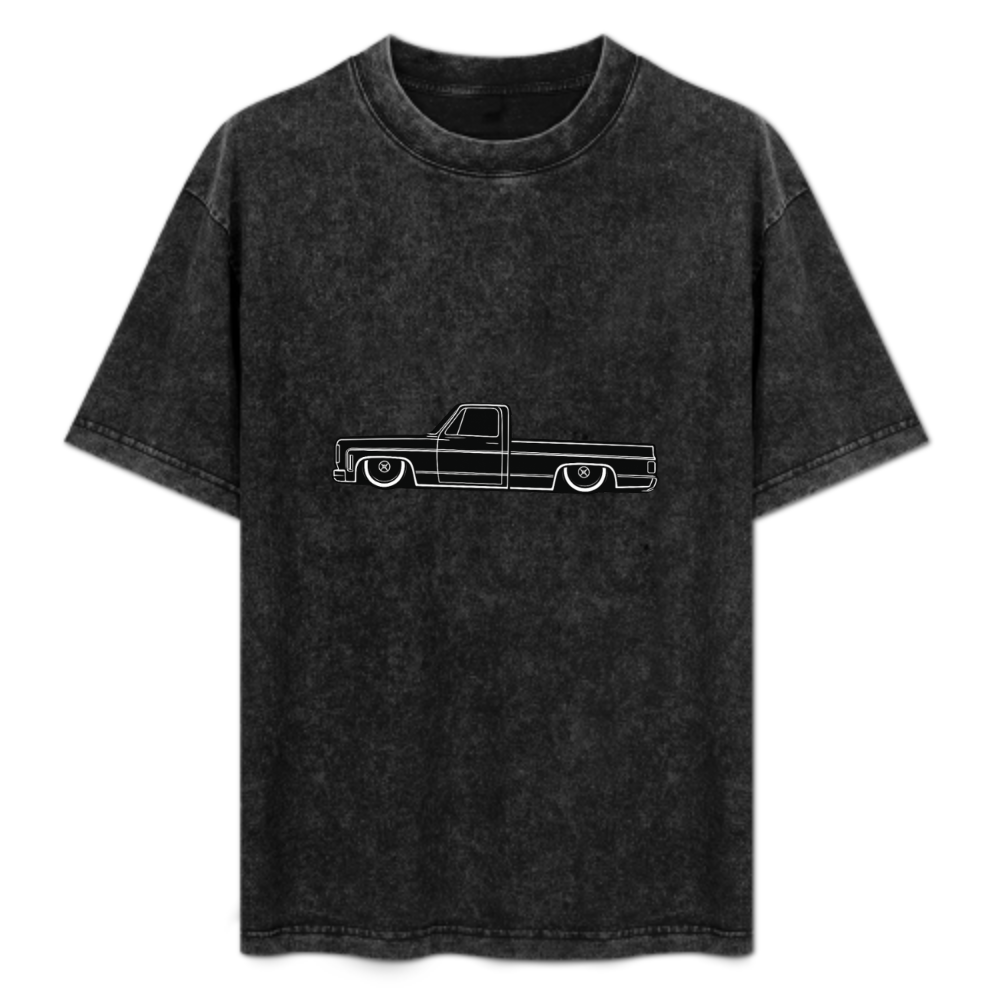 Lowered Pickup Truck Vintage Graphic T-Shirt | Retro Mini Truck Streetwear Tee(z118)