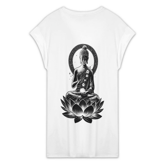 Zen Buddha Lotus Graphic T-Shirt – Spiritual Meditation Aesthetic Tee(z156)