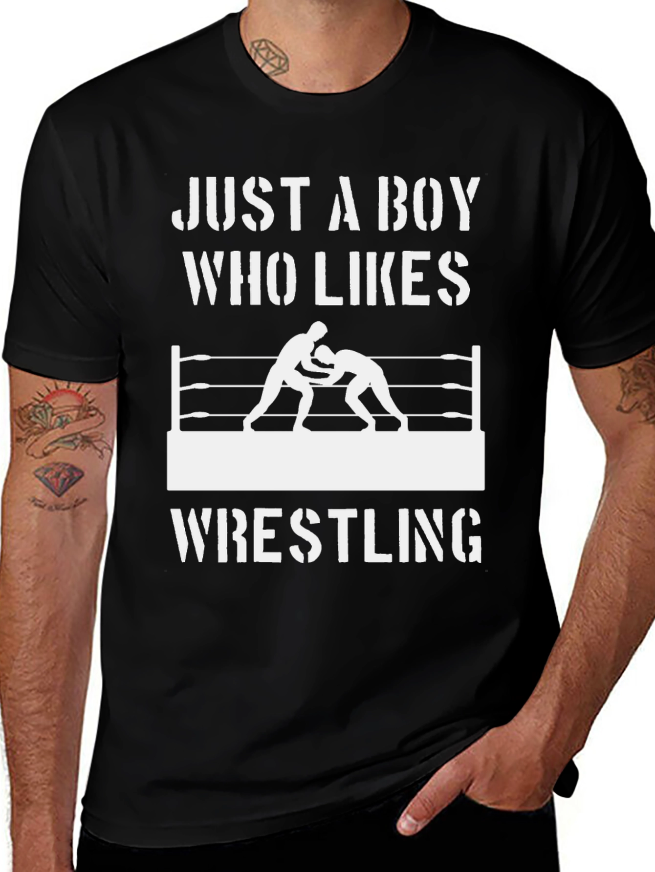 Just a Boy Who Likes Wrestling T-Shirt