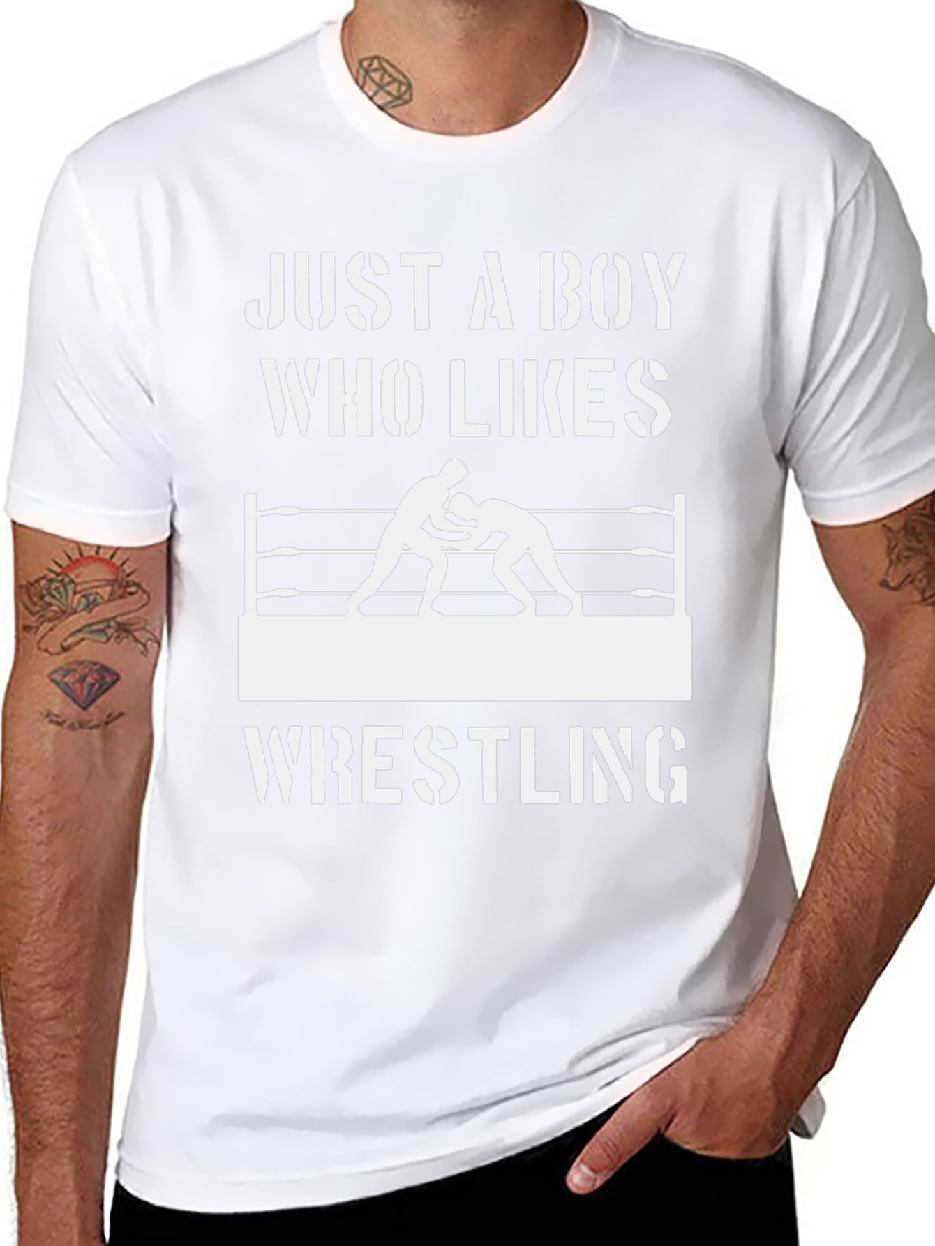 Just a Boy Who Likes Wrestling T-Shirt