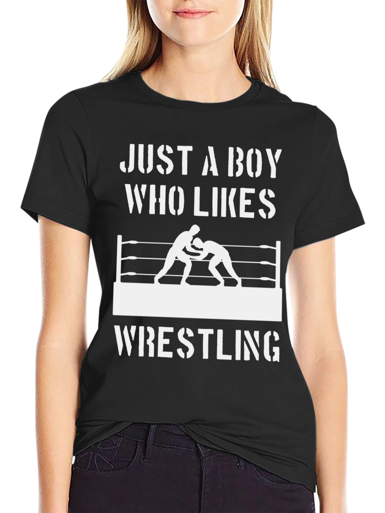 Just a Boy Who Likes Wrestling T-Shirt