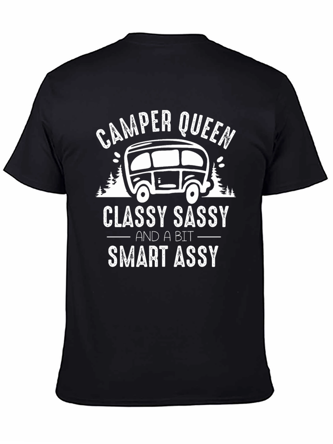 Camper Queen Classy Sassy Funny Camping T-Shirt