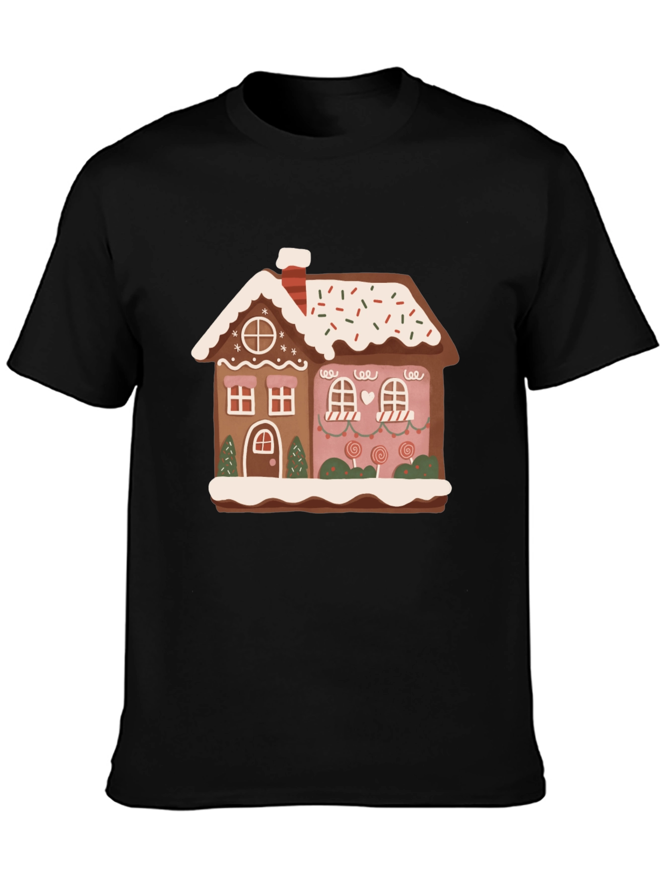 Festive Gingerbread House Graphic Tee