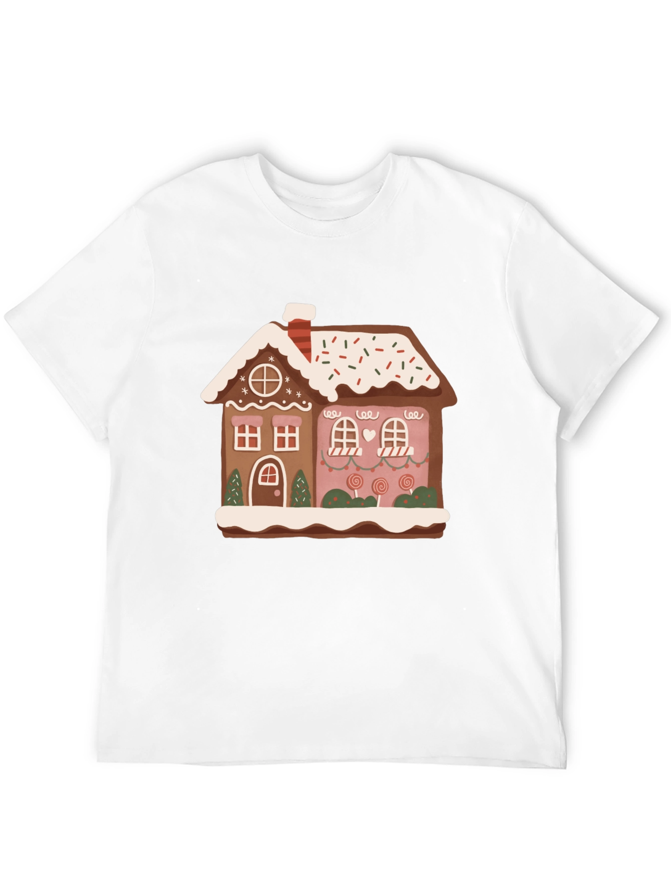 Festive Gingerbread House Graphic Tee