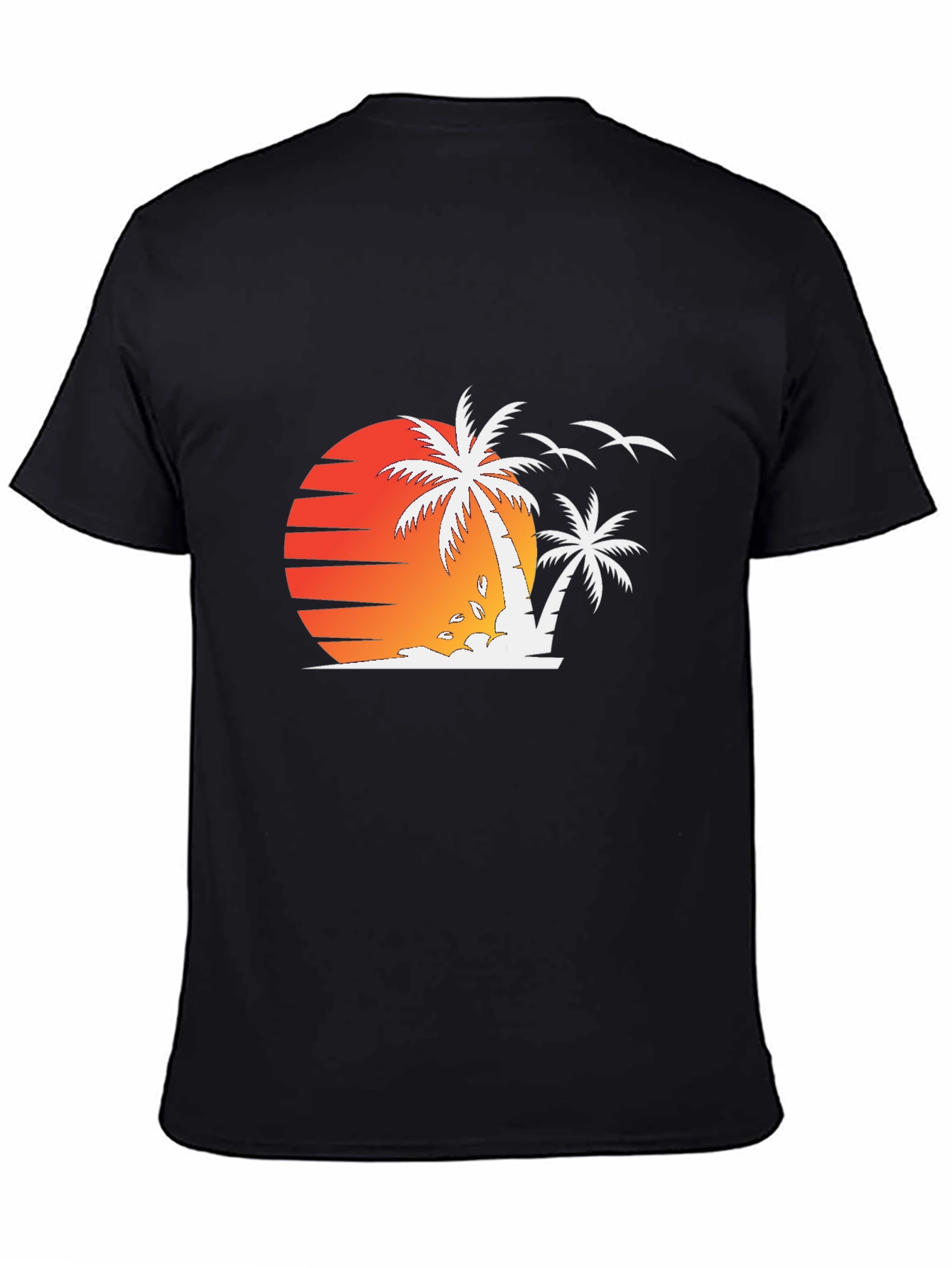 Sunset Palm Tree Graphic T-Shirt