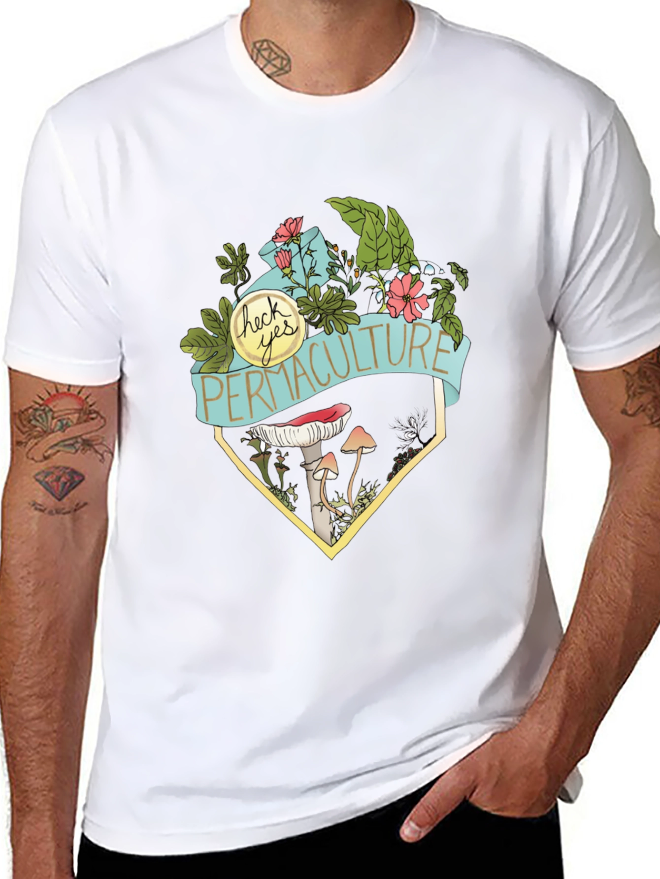 Permaculture T-Shirt - Sustainable Living Design